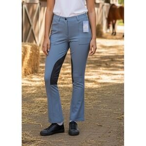 Kerrits IceFil Full Seat Bootcut Tight Pants Blue Womens L Equestrian Riding NWT